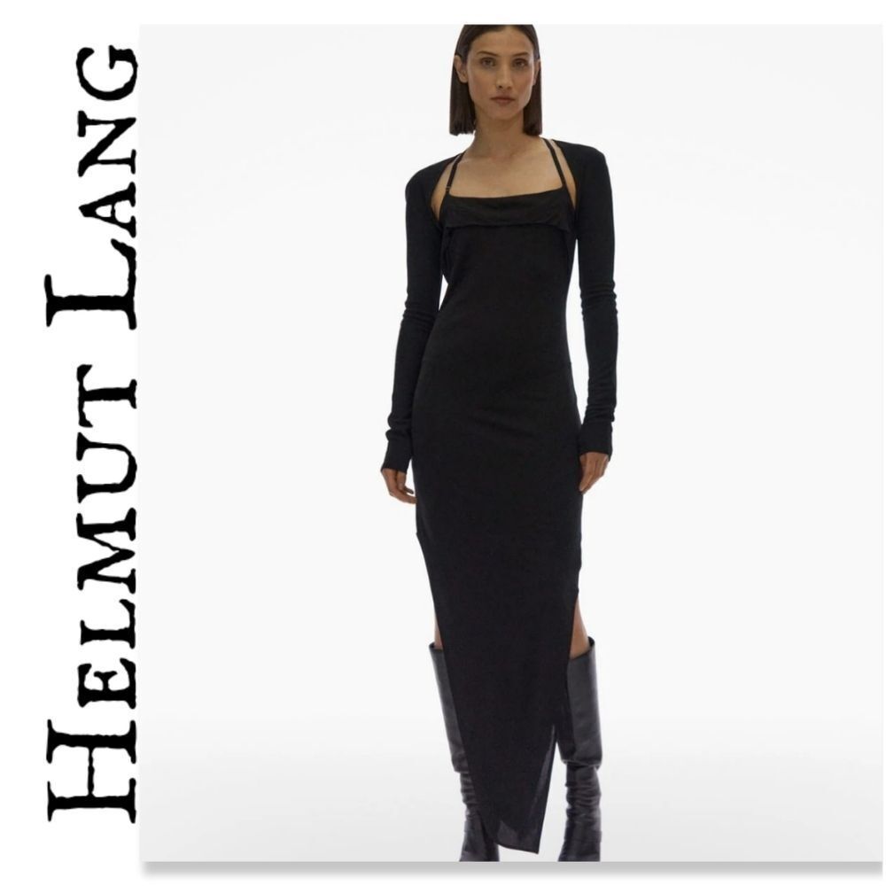NWT Helmut Lang Cut Out Black Bodycon Dress BADASS DRESS